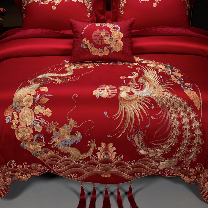 91家纺网 家纺一手货源 找家纺 （总）缔缦 2023新款婚庆四件套-往后余生