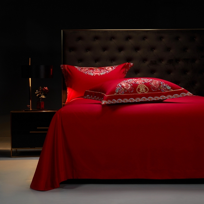 91家纺网 家纺一手货源 找家纺 （总）缔缦 2023新款 婚庆四件套 真爱用随