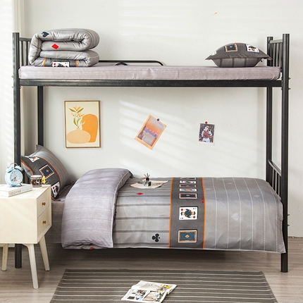 91家纺网 家纺一手货源 找家纺 （总）曼璐家纺 2025新款芦荟棉学生架子床寝室三件套