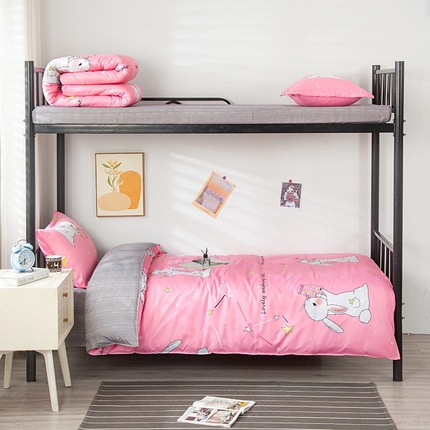 91家纺网 家纺一手货源 找家纺 （总）曼璐家纺 2025新款芦荟棉学生架子床寝室三件套