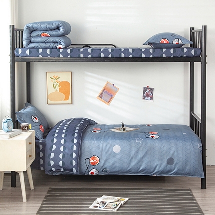 91家纺网 家纺一手货源 找家纺 （总）曼璐家纺 2025新款芦荟棉学生架子床寝室三件套