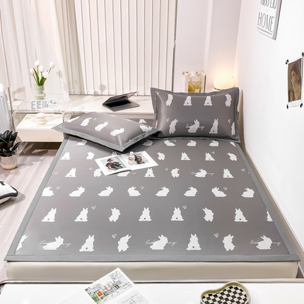 91家纺网 家纺一手货源 找家纺 （总）柒月 2023新款600D提花冰丝席