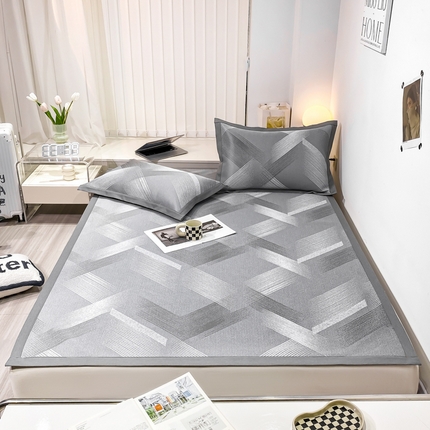 91家纺网 家纺一手货源 找家纺 （总）柒月 2023新款600D提花冰丝席