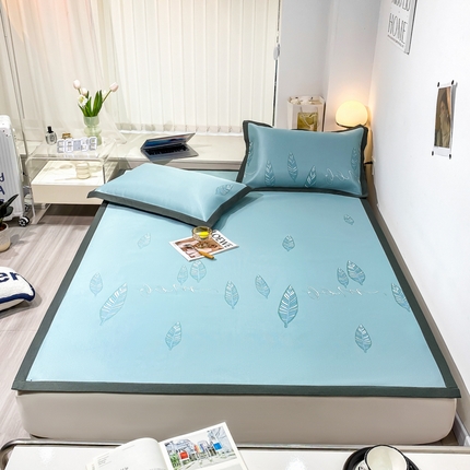 91家纺网 家纺一手货源 找家纺 （总）柒月 2023新款600D提花冰丝席