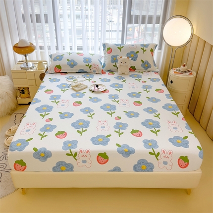 91家纺网 家纺一手货源 找家纺 （总）798家纺 2023新款全棉13070印花床笠