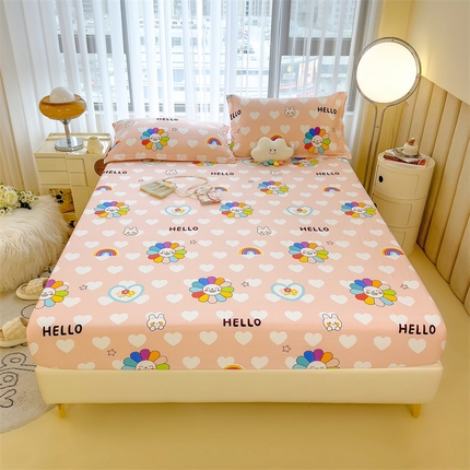 91家纺网 家纺一手货源 找家纺 （总）798家纺 2023新款全棉13070印花床笠