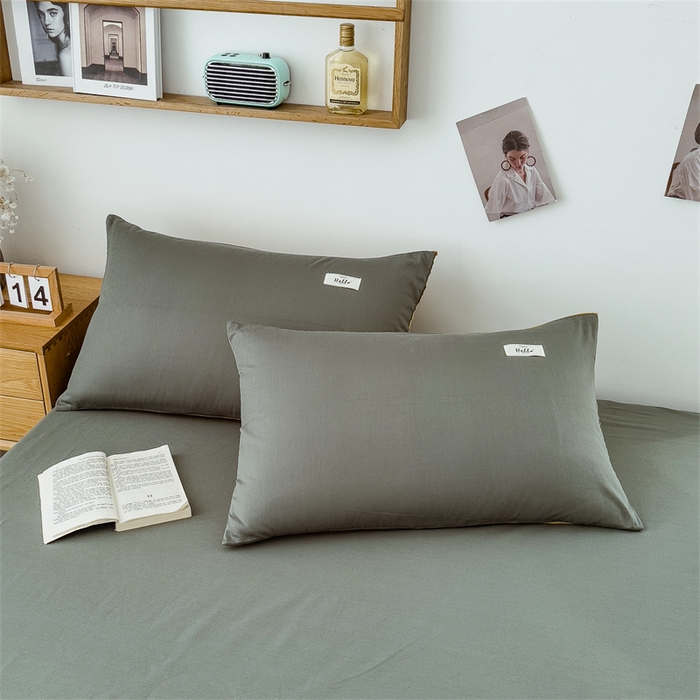 91家纺网 家纺一手货源 找家纺 798家纺 2023新款全棉13070纯色床笠 果绿