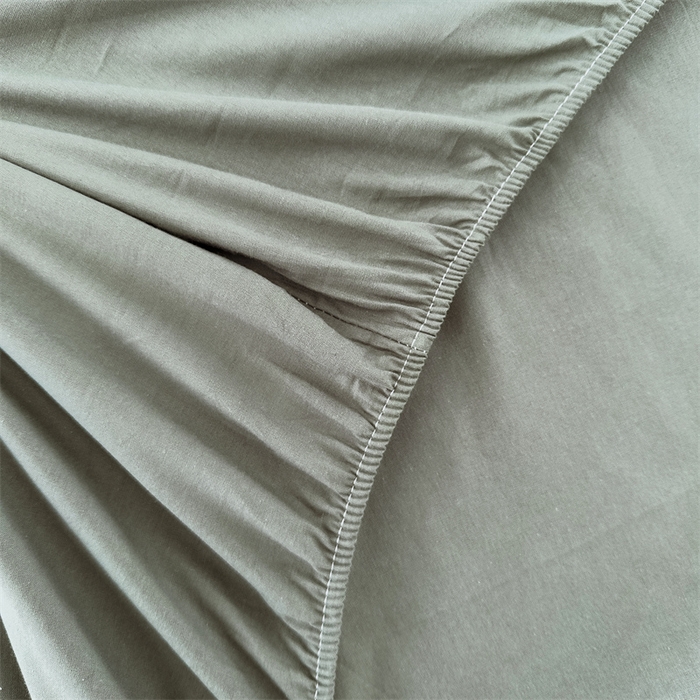 91家纺网 家纺一手货源 找家纺 798家纺 2023新款全棉13070纯色床笠 果绿