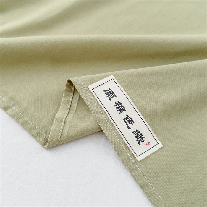91家纺网 家纺一手货源 找家纺 798家纺 2023新款全棉13070纯色 床单 抹茶绿