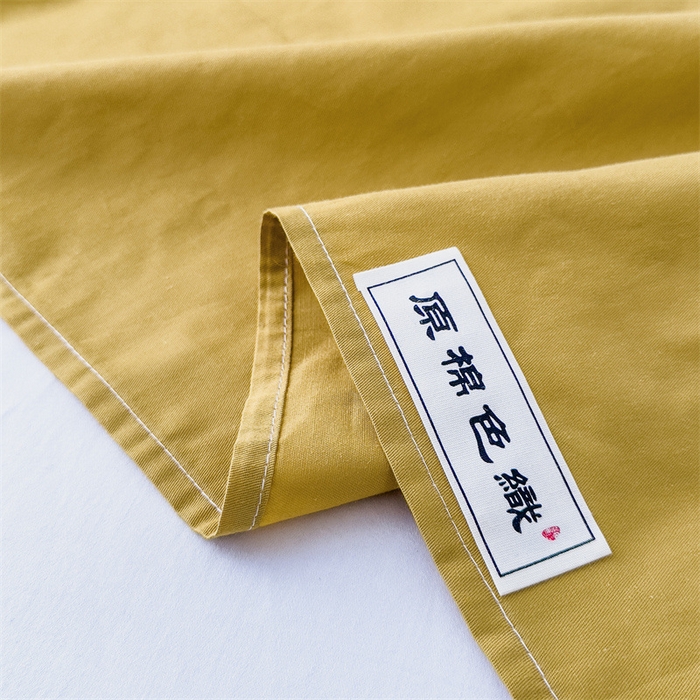 91家纺网 家纺一手货源 找家纺 798家纺 2023新款全棉13070纯色 床单 杏黄