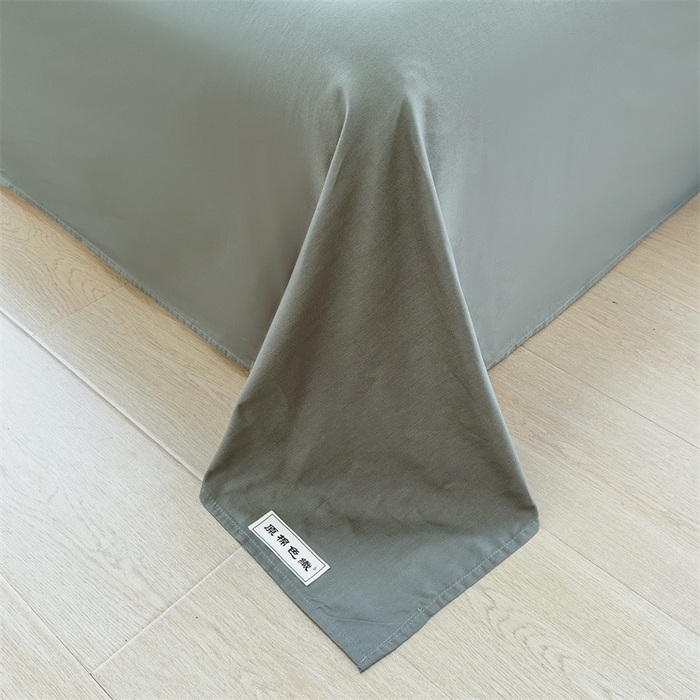91家纺网 家纺一手货源 找家纺 798家纺 2023新款全棉13070纯色 床单 果绿