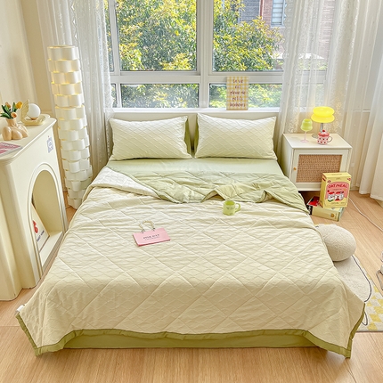 91家纺网 家纺一手货源 找家纺 （总）琪格格纺织 2023新款全棉泡泡纱夏被四件套