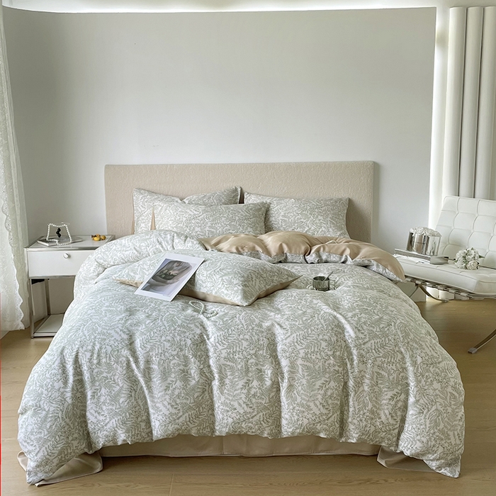 91家纺网 家纺一手货源 找家纺 （总）千朵 2023新款莱赛尔纤维冰激凌系列四件套（一）