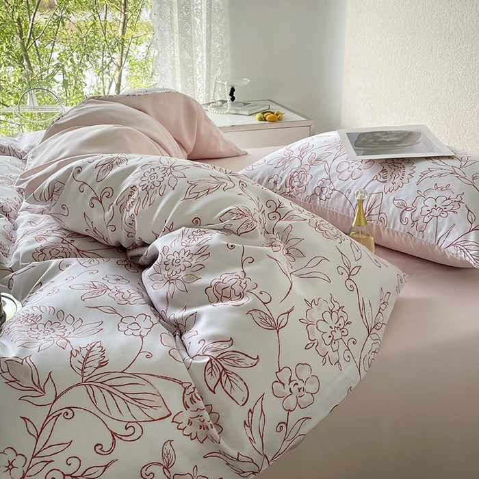 91家纺网 家纺一手货源 找家纺 千朵 2023新款莱赛尔纤维冰激凌系列四件套（一）  梦境