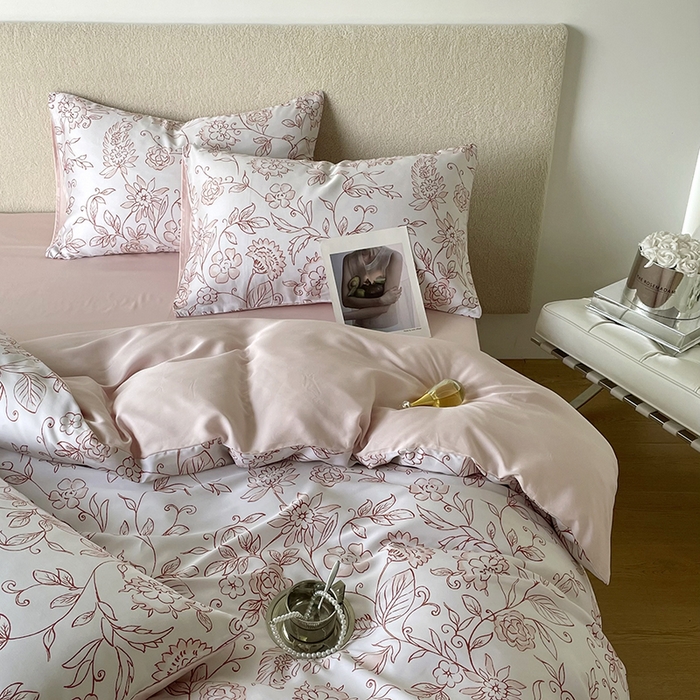 91家纺网 家纺一手货源 找家纺 千朵 2023新款莱赛尔纤维冰激凌系列四件套（一）  梦境