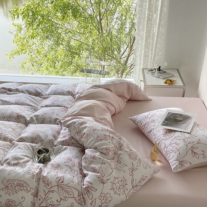 91家纺网 家纺一手货源 找家纺 千朵 2023新款莱赛尔纤维冰激凌系列四件套（一）  梦境