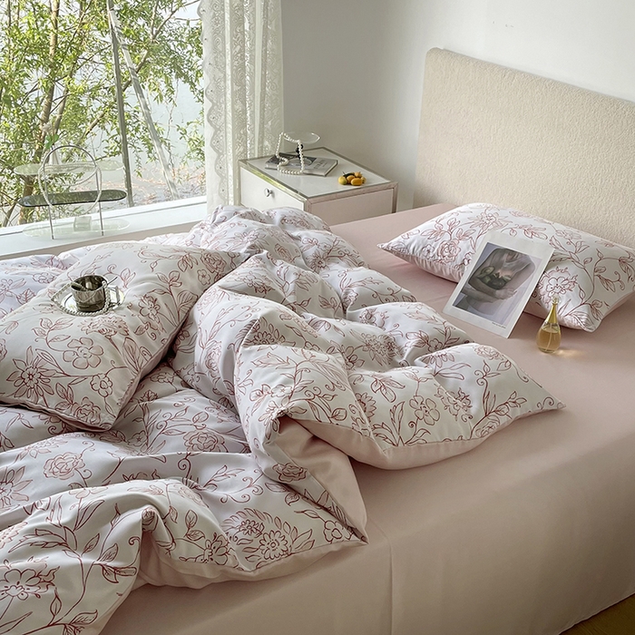 91家纺网 家纺一手货源 找家纺 千朵 2023新款莱赛尔纤维冰激凌系列四件套（一）  梦境