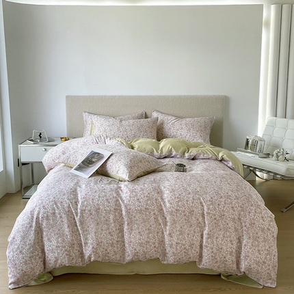 91家纺网 家纺一手货源 找家纺 千朵 2023新款莱赛尔纤维冰激凌系列四件套（一）  爱丽丝