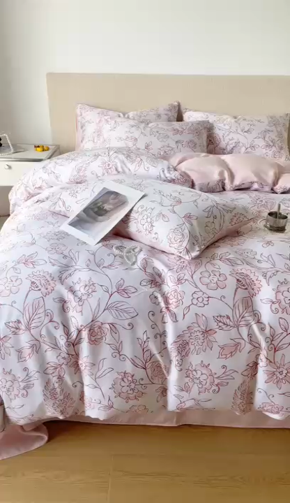 91家纺网 家纺一手货源 找家纺 千朵 2023新款莱赛尔纤维冰激凌系列四件套（一）  梦境