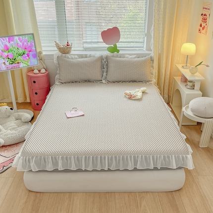 91家纺网 家纺一手货源 找家纺 （总）一禾 2025新款凉豆豆凉感床笠款凉席