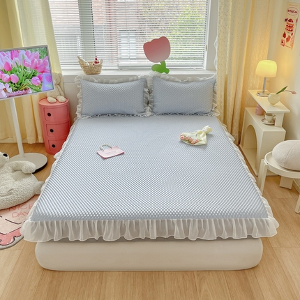 91家纺网 家纺一手货源 找家纺 （总）一禾 2025新款凉豆豆凉感床笠款凉席