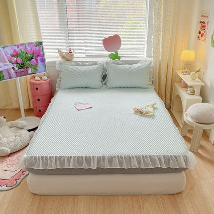 91家纺网 家纺一手货源 找家纺 （总）一禾 2025新款凉豆豆凉感床笠款凉席