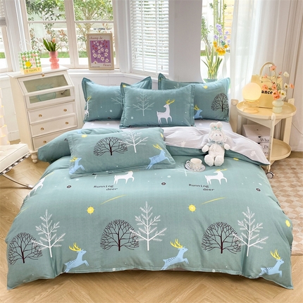 91家纺网 家纺一手货源 找家纺 （总）多品家纺 2023新款12868全棉四件套