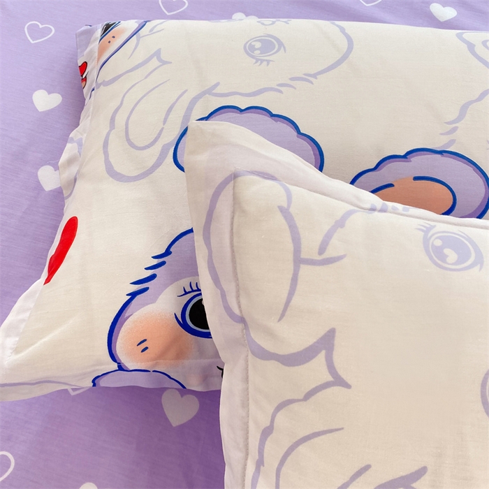 91家纺网 家纺一手货源 找家纺 多品家纺 2023新款12868全棉四件套 仙仙兔