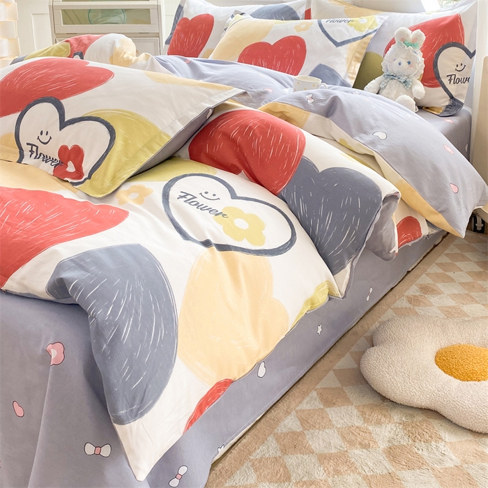 91家纺网 家纺一手货源 找家纺 多品家纺 2023新款12868全棉四件套 心梦