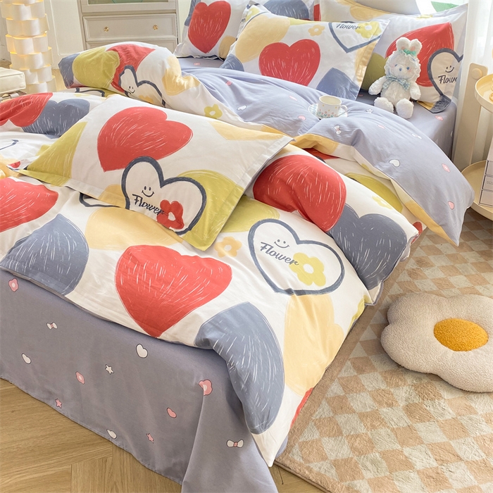 91家纺网 家纺一手货源 找家纺 多品家纺 2023新款12868全棉四件套 心梦