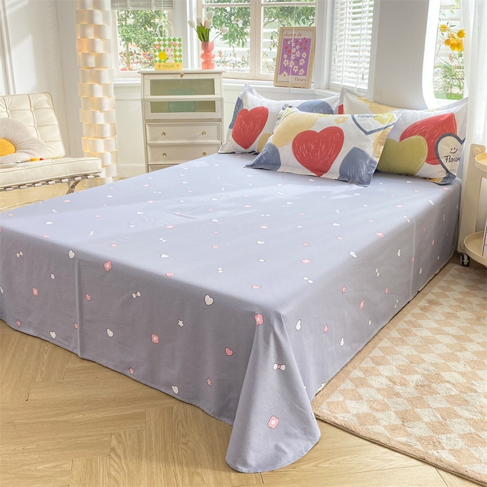 91家纺网 家纺一手货源 找家纺 多品家纺 2023新款12868全棉四件套 心梦