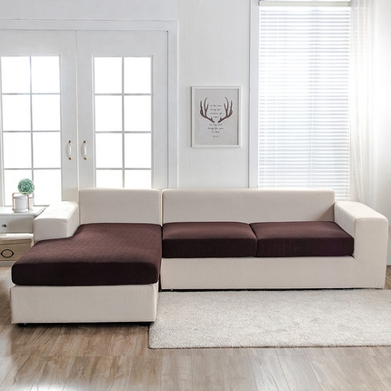 91家纺网 家纺一手货源 找家纺 （总）2023新款华夫格防水玉米绒组合沙发垫套