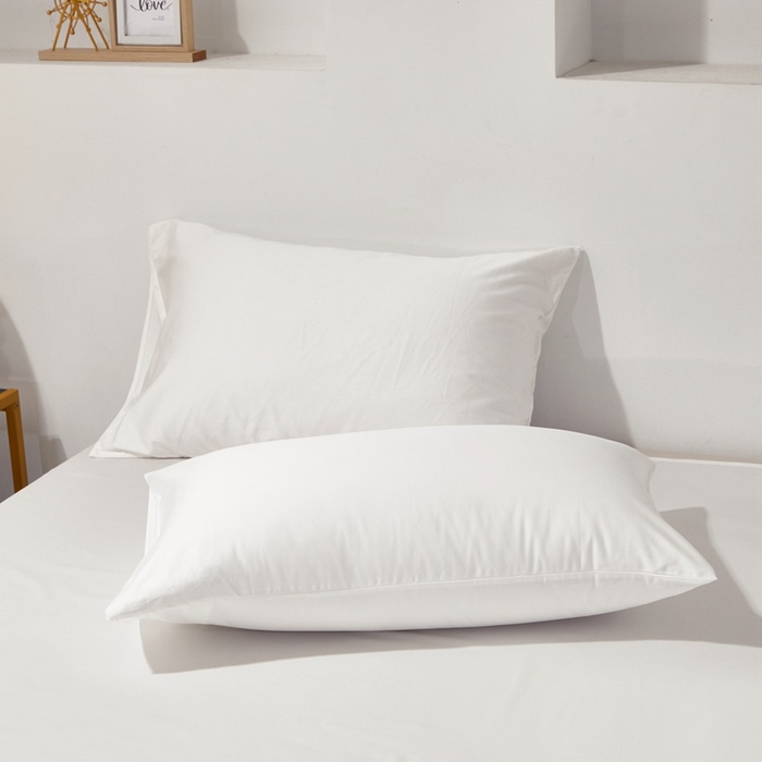 91家纺网 家纺一手货源 找家纺 晶缦 2023全棉纯棉60支贡缎长绒棉纯色多规格单品枕套 琅夕-本白色41