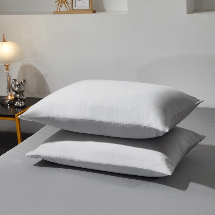 91家纺网 家纺一手货源 找家纺 晶缦 2023全棉纯棉60支贡缎长绒棉纯色多规格单品枕套 琅夕-奥丁灰31