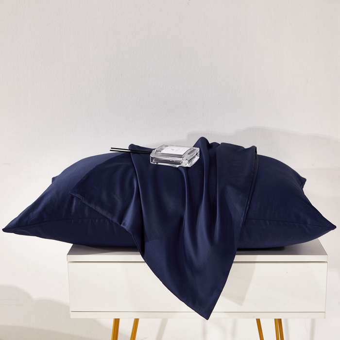 91家纺网 家纺一手货源 找家纺 晶缦 2023全棉纯棉60支贡缎长绒棉纯色多规格单品枕套 琅夕-丈青色29