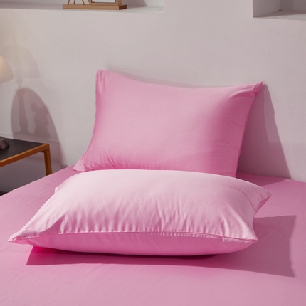 91家纺网 家纺一手货源 找家纺 （总）2025全棉纯棉60支贡缎长绒棉纯色多规格单品枕套单件素色