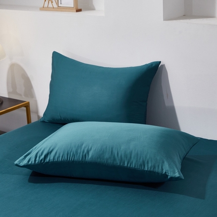 91家纺网 家纺一手货源 找家纺 （总）2025全棉纯棉60支贡缎长绒棉纯色多规格单品枕套单件素色