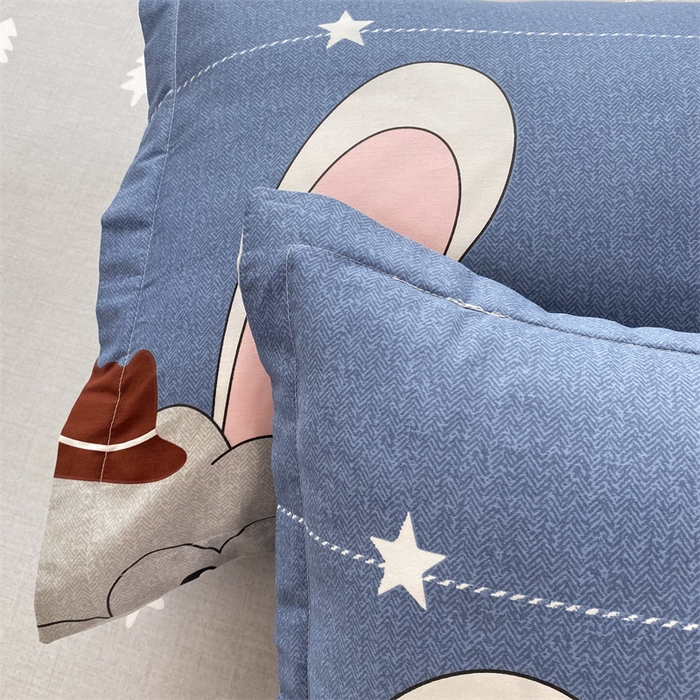 91家纺网 家纺一手货源 找家纺 多品 2023新款12868新款单被套 兔八哥