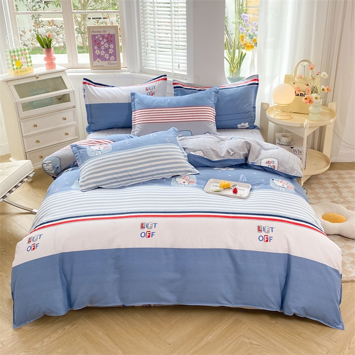 91家纺网 家纺一手货源 找家纺 多品 2023新款12868新款单被套 快乐星球