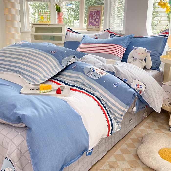 91家纺网 家纺一手货源 找家纺 多品 2023新款12868新款单被套 快乐星球