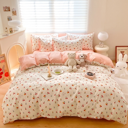 顾里 2023韩系氛围全棉四件套 小樱兔