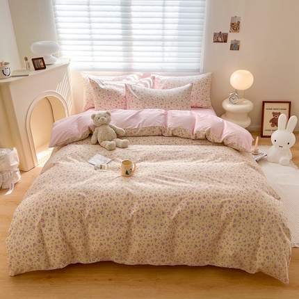 顾里 2023韩系氛围全棉四件套 梦园花开