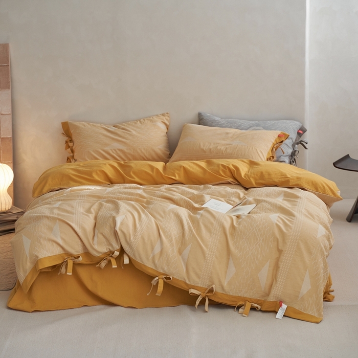 91家纺网 家纺一手货源 找家纺 总安莱生活2023新品四季款棉刺子大提花波西米亚风名族异域风高端四件套