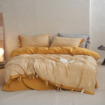 91家纺网 家纺一手货源 找家纺 总安莱生活2023新品四季款棉刺子大提花波西米亚风名族异域风高端四件套