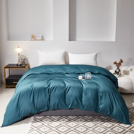 91家纺网 家纺一手货源 找家纺 （总）2025全棉纯棉60支贡缎长绒棉纯色多规格单品被套单件被罩素色