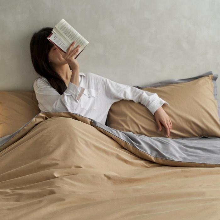 91家纺网 家纺一手货源 找家纺 （总）安莱生活 2023新款60贡缎双拼小宽边四件套