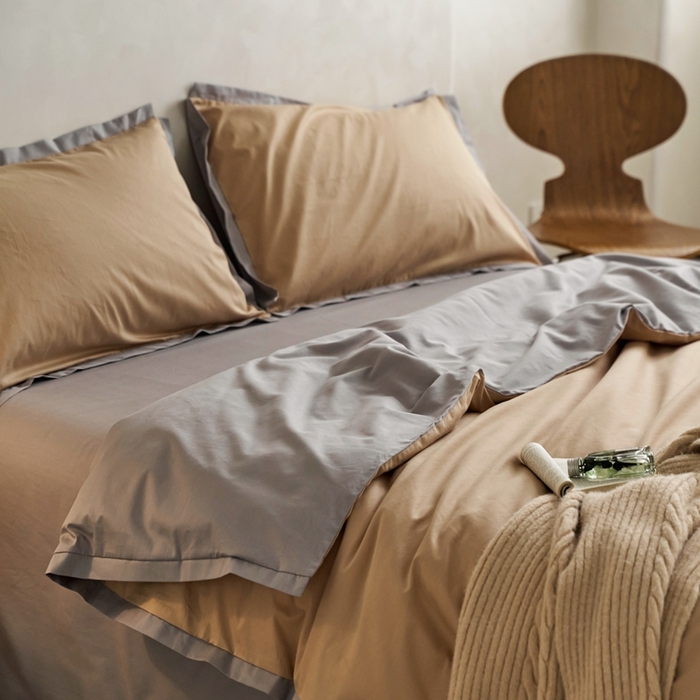 91家纺网 家纺一手货源 找家纺 （总）安莱生活 2023新款60贡缎双拼小宽边四件套