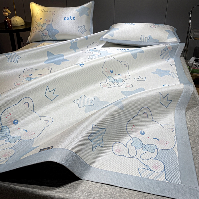 91家纺网 家纺一手货源 找家纺 （总）安哆啦2024新款数码印花冰藤席