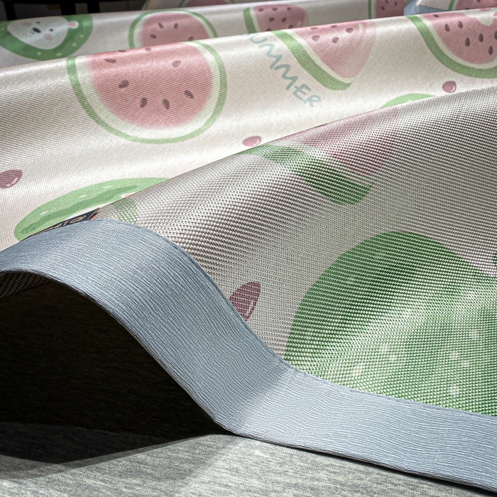 91家纺网 家纺一手货源 找家纺 安哆啦2024新款数码印花冰藤席 小西瓜