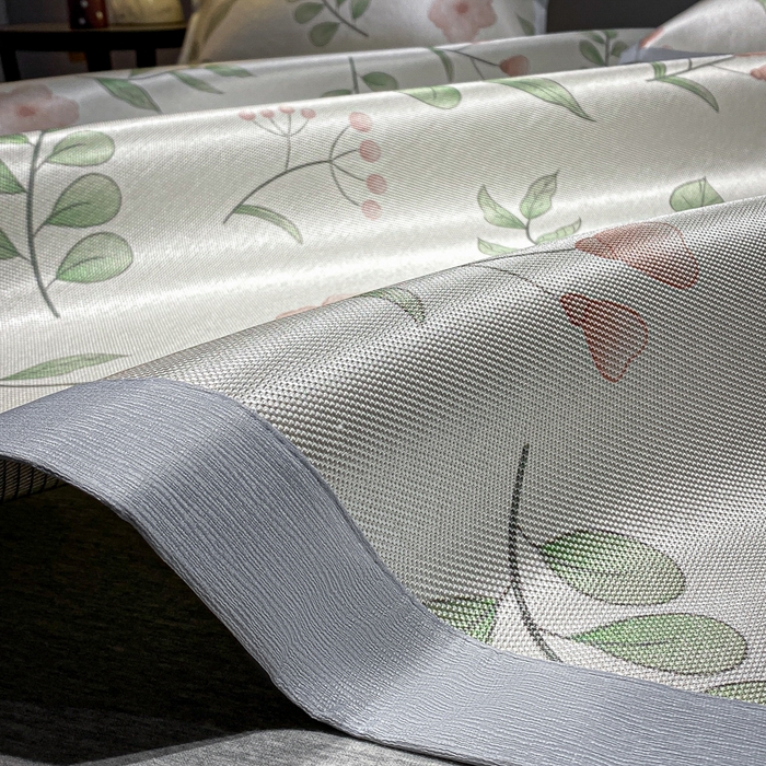 91家纺网 家纺一手货源 找家纺 安哆啦2024新款数码印花冰藤席 花丛间